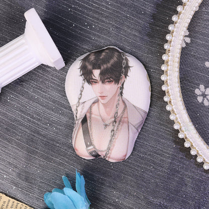 Custom mini 3D mouse pad keychain