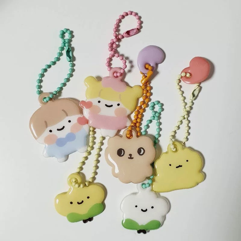 Custom puffy keychain