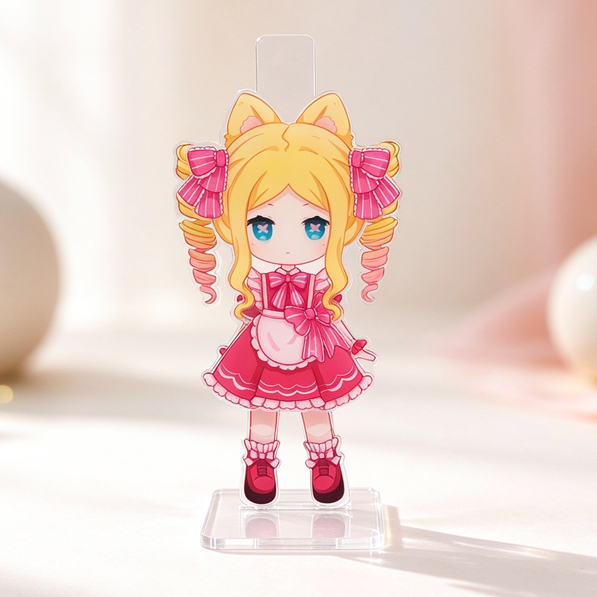 Custom Press-Action Movable Acrylic Standee