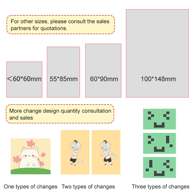 Custom lenticular card（ Back is blank）