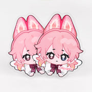 Custom Clear PET Vinyl Die Cut Stickers