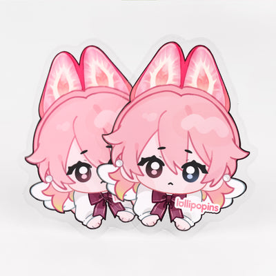 Custom Clear PET Vinyl Die Cut Stickers
