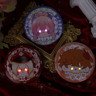 Customized 58mm LED  Button Badge