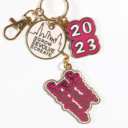 Metal enamel keychain