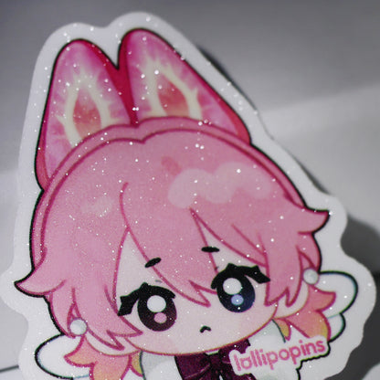 Custom Sand Glitter Frosted Stickers