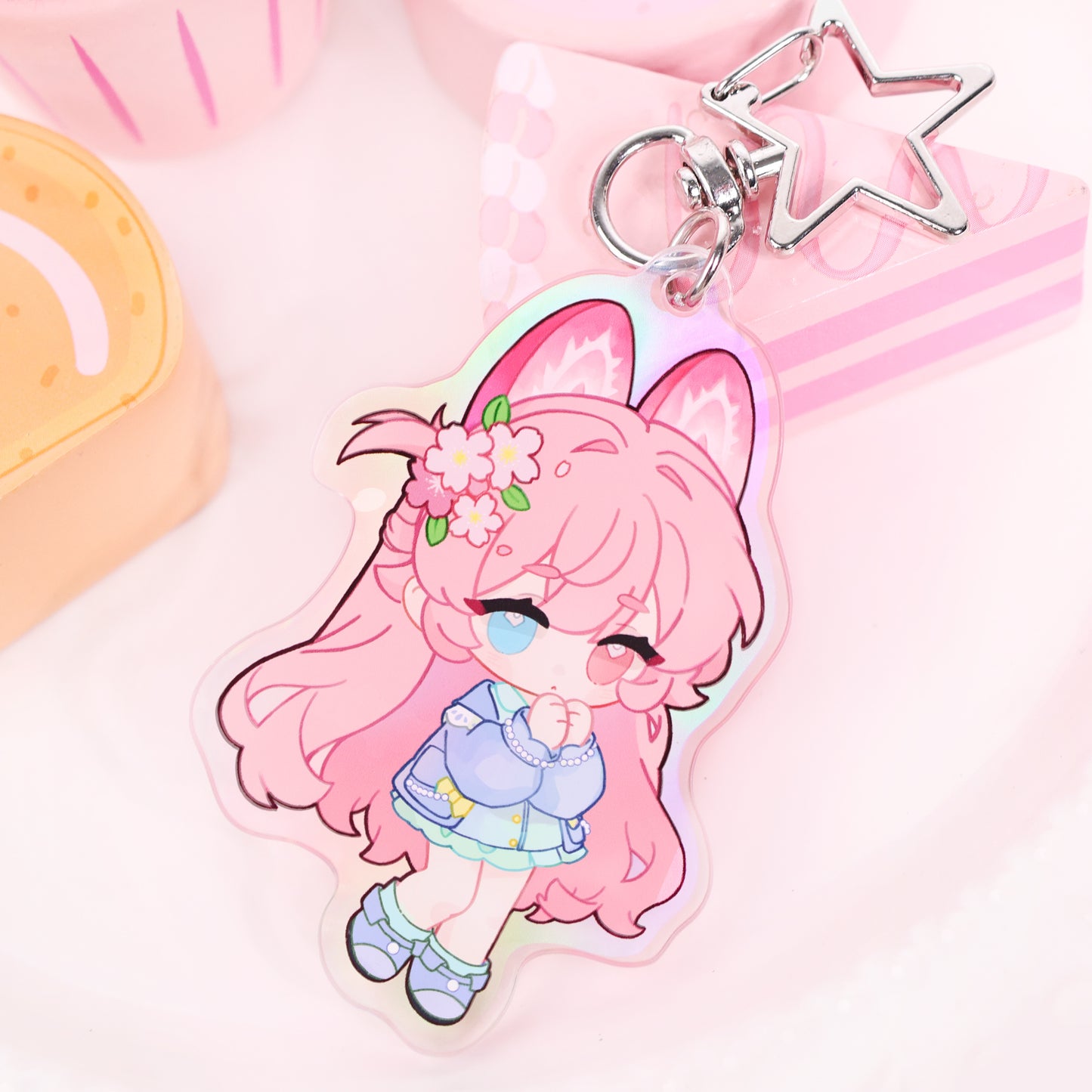 Custom Acrylic Holographic Keychain