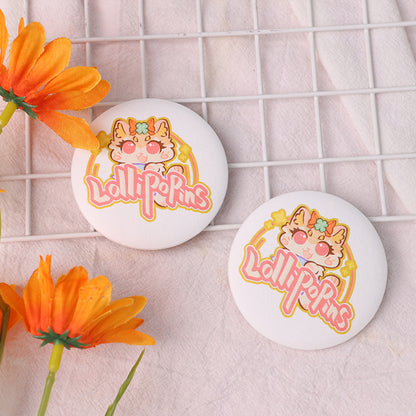 Custom paper Button Badge