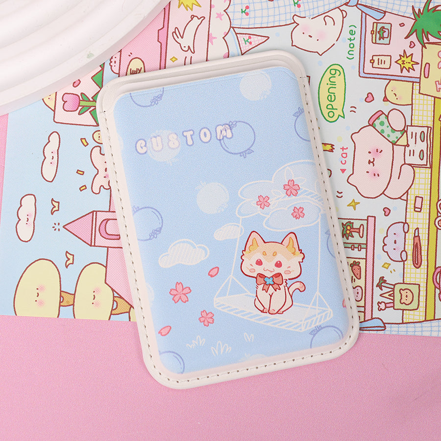 Custom magnetic card holder