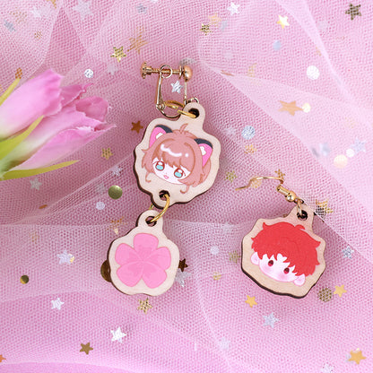 Custom  Wooden earrings