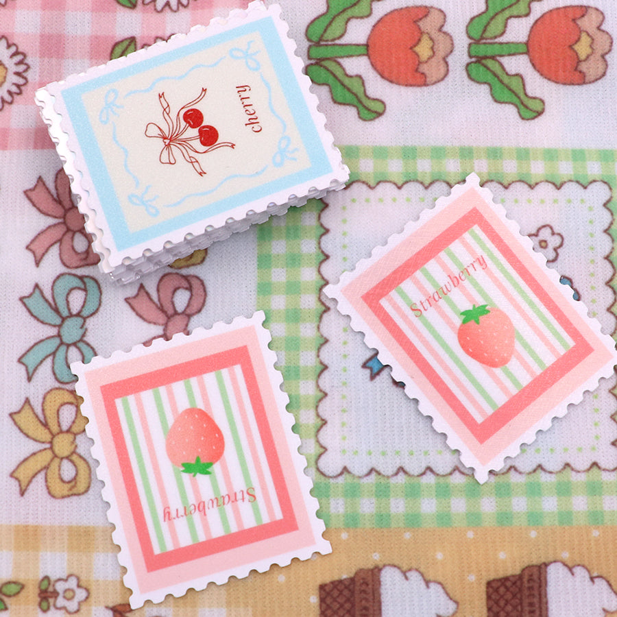Custom Stamp Shape Stickers