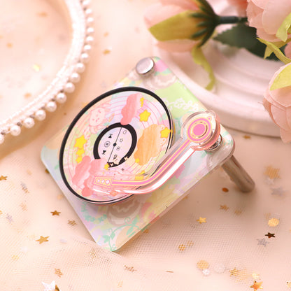 Custom  Acrylic Rotation CD  Keychain