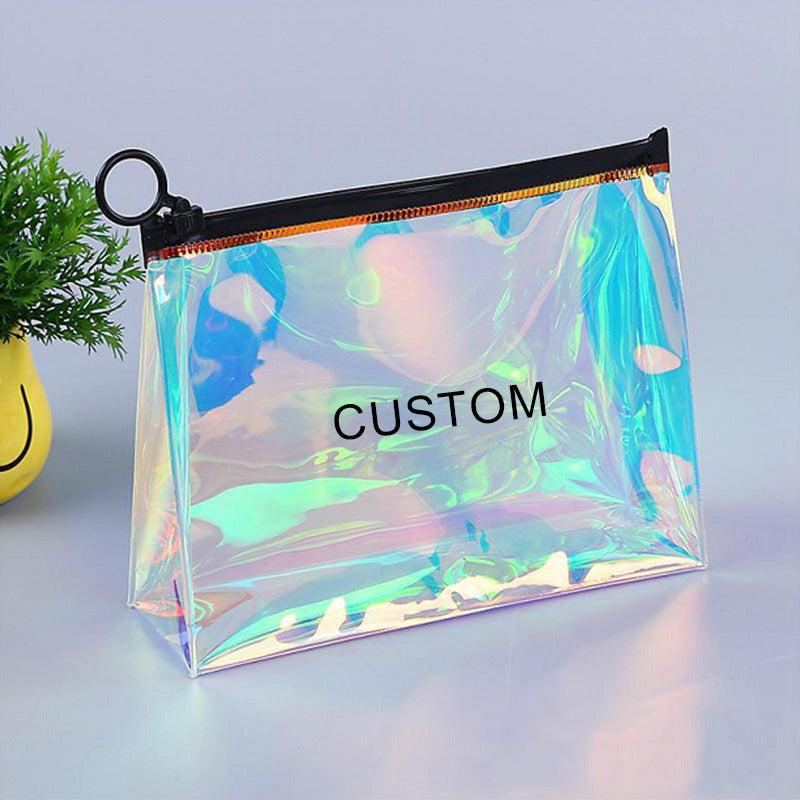 Custom Logo Iridescent Holographic Bag