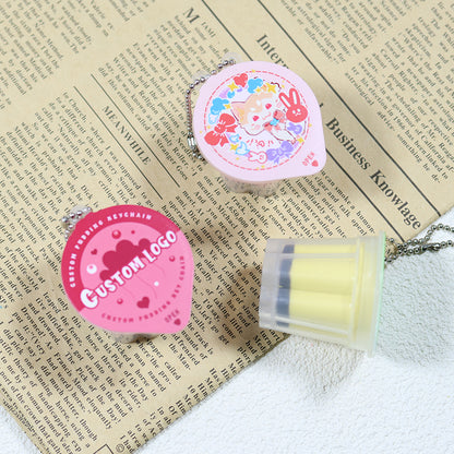 custom Pudding Jelly Keychain