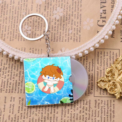 Custom  Acrylic  CD  Keychain
