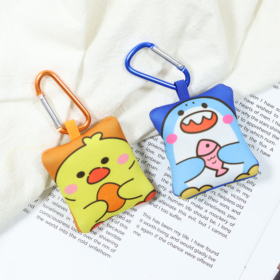 custom Glasses cloth keychain