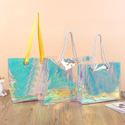 Custom Logo Iridescent Holographic Bag