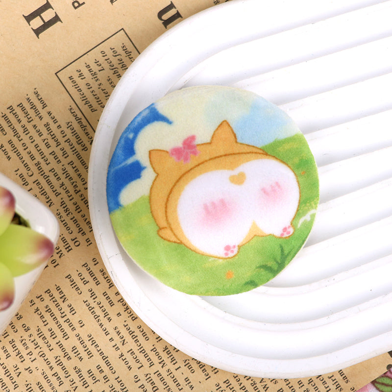 Custom plush button pin