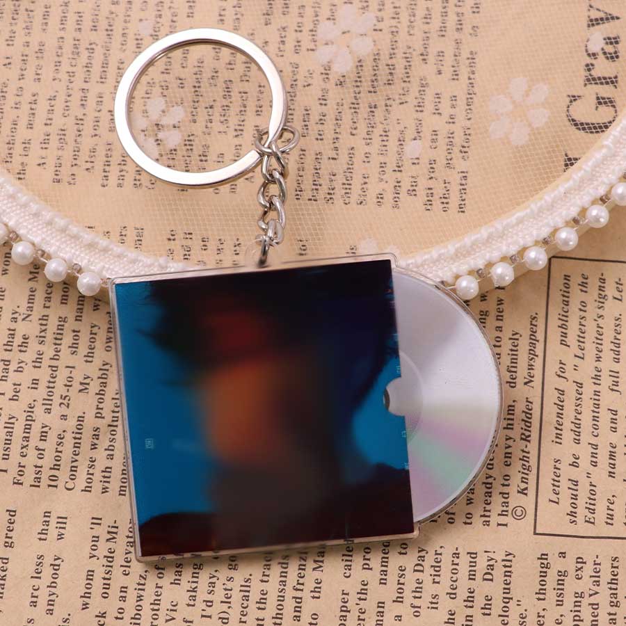 Custom  Acrylic  CD  Keychain