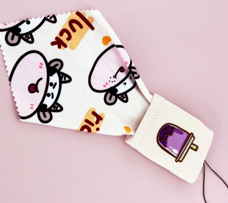 Custom Glasses cloth keychain