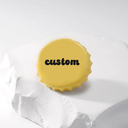 Custom Beer Bottle  Button Badge