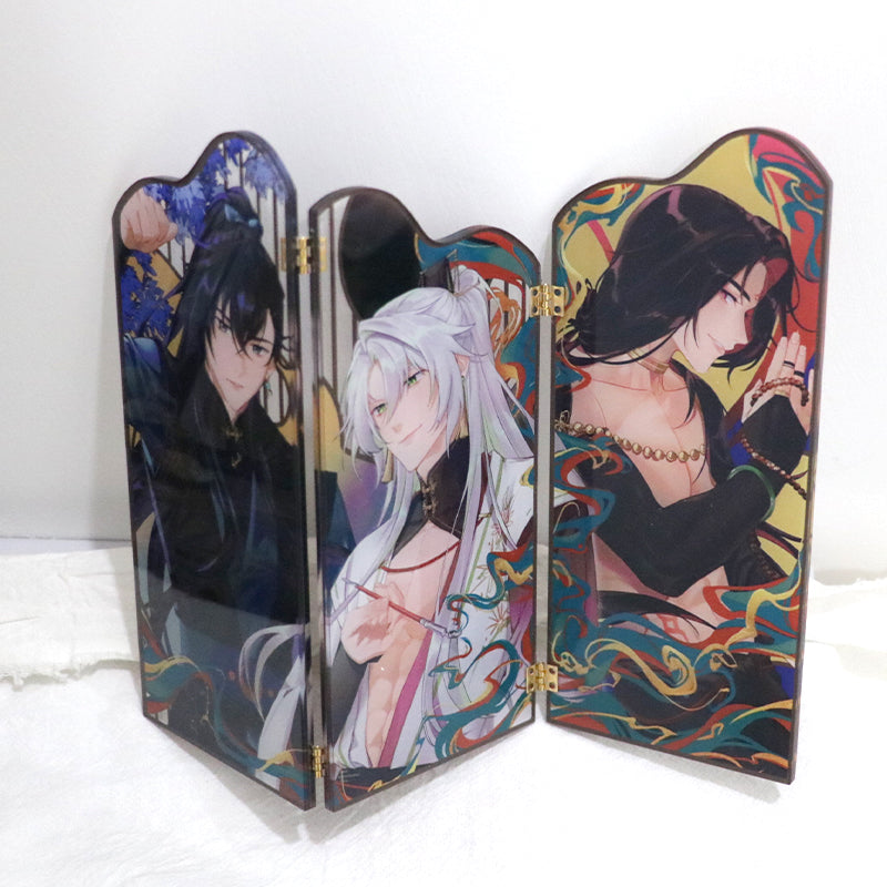 Acrylic folding screen standee