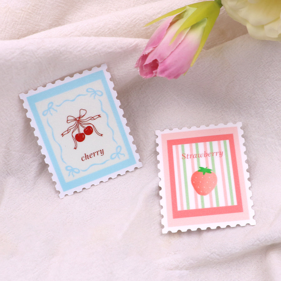 Custom Stamp Shape Stickers