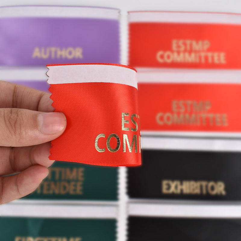 Custom badge ribbon