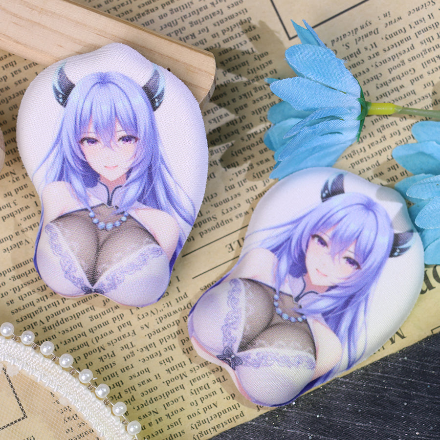 Custom mini 3D mouse pad keychain