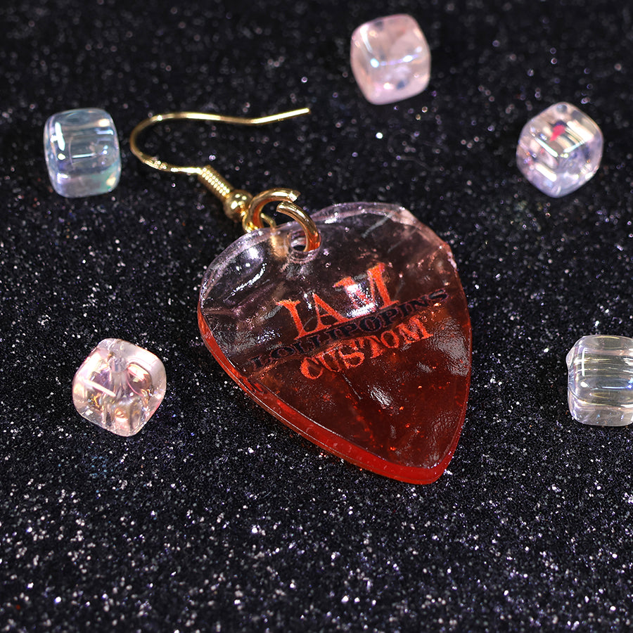 Custom Water ripple earrings keychain