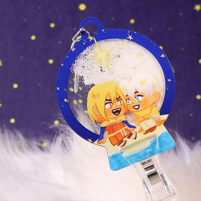 Custom Snow globe keychain
