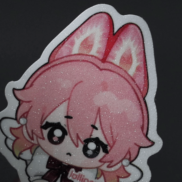 Custom Sand Glitter Frosted Stickers