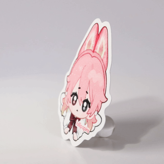 Custom Sand Glitter Frosted Stickers