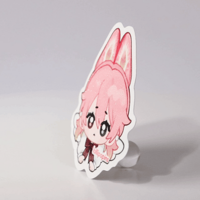 Custom Sand Glitter Frosted Stickers