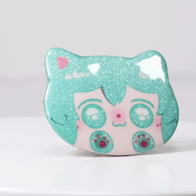 Custom Cat head badge