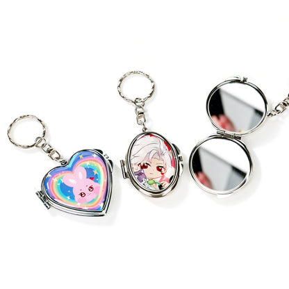 Custom Epoxy Double-Sided Mirror Keychain