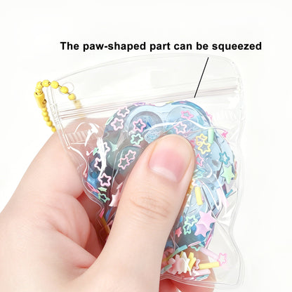 Custom Cat Paw Squishy Keychain
