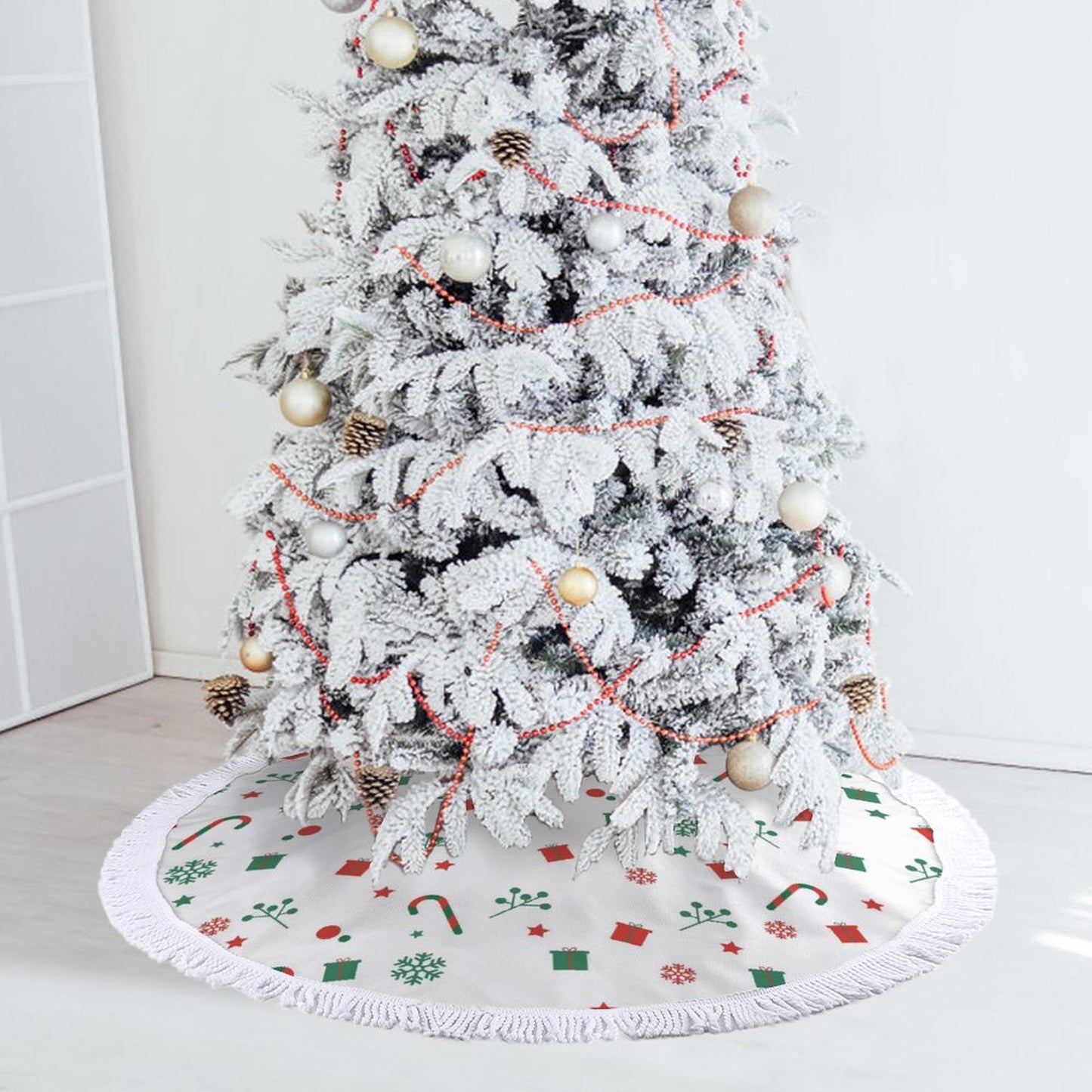 Falda de árbol de Navidad Nieve de Navidad 