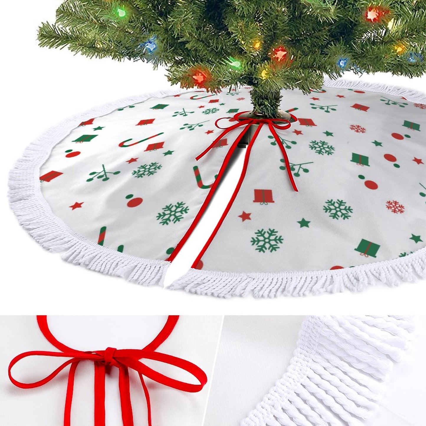 Christmas Tree Skirt Christmas Snow