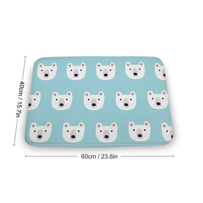 Coral Velvet Rug Polar Bear-blue-repeat-cartoon-child